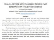 ANALISA METODE KONSTRUKSI BOX JACKING PADA PEMBANGUNAN STRUKTUR UNDERPASS