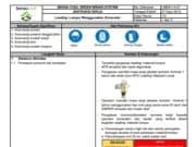 Instruksi Kerja Loading Lumpur Menggunakan Excavator