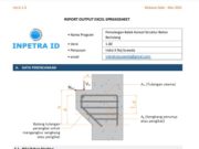 Penulangan Balok Konsol Struktur Beton Bertulang