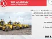 Observasi Produktivity Motor Grade 825 (GD 832)