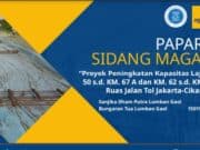 Paparan Sidang Magang Proyek Peningkatan Kapasitas Lajur KM 50 s.d. KM. 67 A dan KM. 62 s.d. KM. 50 B Ruas Jalan Tol Jakarta-Cikampek
