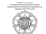 Perancangan Perkuatan Tanah sebagai Upaya Penanganan Kelongsoran pada Ruas Jalan
