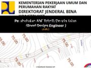 Pembekalan Ahli Teknik Desain Jalan (Road Design Engineer )
