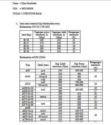 Soal Struktur Baja Sipilpedia