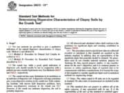 Standard Test Methods for Determining Dispersive Characteristics of Clayey Soils by the Crumb Test