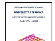 LAPORAN PERHITUNGAN STRUKTUR PROYEK GEDUNG