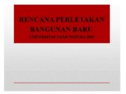 Rencana Perletakan Bangunan Baru