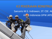 K3 PEKERJAAN KONSTRUKSI