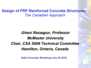 Design of FRP Reinforced Concrete Structures