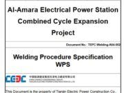 Welding Procedure Specification WPS
