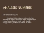 ANALISIS NUMERIK