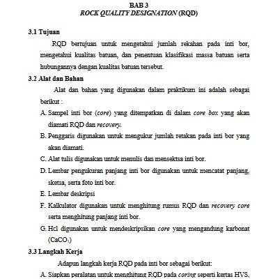 ROCK QUALITY DESIGNATION (RQD)