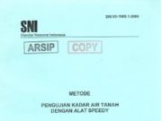 Metode Pengujian Kadar Air Tanah dengan Alat Speedy