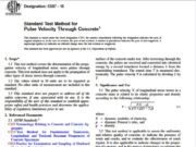 Standard Test Method for Pulse Velocity Through Concrete