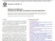 Standard Test Method for Compressive Strength of Cylindrical Concrete Specimens