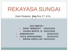 REKAYASA SUNGAI