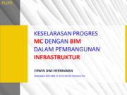 KLINIK VI BIM – KESELARASANPROGRES MC DENGAN BIM DALAM PEMBANGUNAN INFRASTRUKTUR