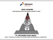 BASIC DRAWING TOWER PENANGKAL PETIR TIPE TRIANGLE 3 SUPPORT 40 METER