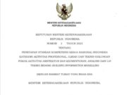 Keputusan Menteri Ketenegakerjaan Tentang Penetapan Standar Kompetensi Kerja Nasional Indonesia Kategori Aktivitas Profesional , Ilmiah dan Teknis Golongan Pokok Aktivitas Arsitektur dan Keinsinyuran ; Analisis dan Uji Teknis Bidang Building Information Modelling