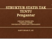 STRUKTUR STATIS TAK TENTU