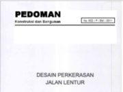 Pedoman Desain Perkerasan Jalan Lentur