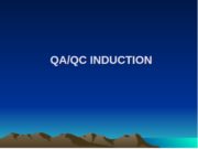 QA/QC INDUCTION