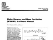 Water Hammer and Mass Oscillation (WHAMO) 3.0 User’s Manual