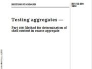 BRITISH STANDARD TESTING AGGREGATES