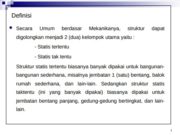 Struktur Statis Tertentu dan Statis Tak Tentu
