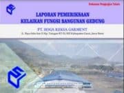 Laporan Pemeriksaan Kelaikan Fungsi Bangunan Gedung
