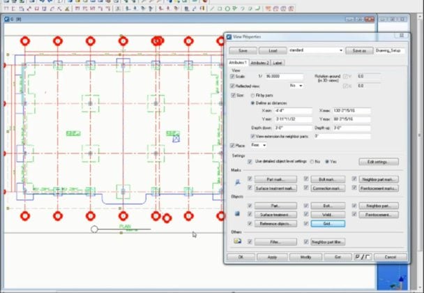 Drawing Sheet and View Settings in Tekla Structures | Sipilpedia