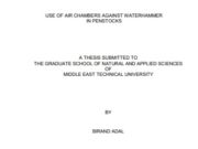 USE OF AIR CHAMBERS AGAINST WATERHAMMER IN PENSTOCKS