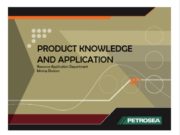 PRODUCT KNOWLEDGE AND APPLICATION