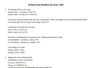PENENTUAN UKURAN OIL/FUEL TRAP