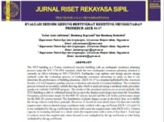 EVALUASI SEISMIK GEDUNG BERTINGKAT EKSISTING MENGGUNAKAN PROSEDUR ASCE 41-17