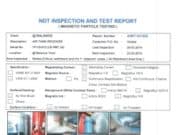 NDT INSPECTION AND TEST REPORT