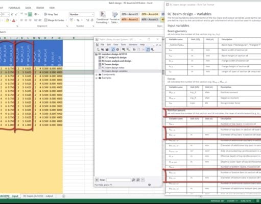 Tekla Tedds Batch Design of RC Beams