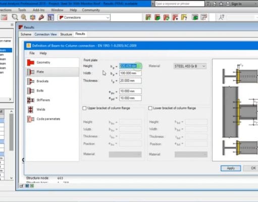 Connection Design in Robot Structural Analysis