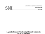 SNI 13-4932-1998 Legenda Umum Peta Geologi Teknik Indonesia Skala 1 : 100.000