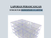 LAPORAN PERENCANAAN STRUKTUR BANGUNAN 3 LANTAI