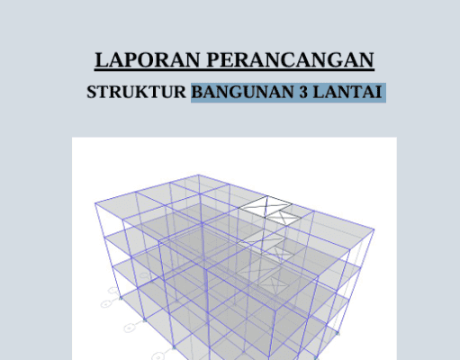 LAPORAN PERENCANAAN STRUKTUR BANGUNAN 3 LANTAI