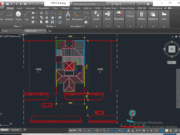 Denah dan Gambar CAD Desain Rumah Tinggal 2 Lantai _Gambar Kerja Rumah Tinggal_Site Plan