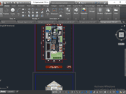 Denah dan Gambar CAD Desain Rumah Tinggal Type Rumah 150 M2