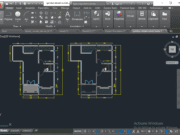 Denah dan Gambar CAD Desain Rumah Tinggal_Gambar Denah Rumah Lantai 1