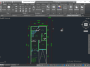 Denah dan Gambar CAD Desain Rumah Tinggal_Gambar Denah Rumah