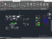 Denah dan Gambar CAD Desain Rumah Tinggal_Gambar Denah