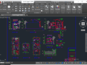 Denah dan Gambar CAD Arsitek Desain Rumah Tinggal_Rumah tinggal 9×22 m