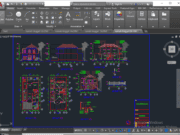 Denah dan Gambar CAD Desain Rumah Tinggal_Rumah Tinggal 20×10 M
