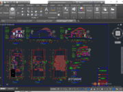 Denah dan Gambar CAD Arsitek Desain Rumah Tinggal_rumah tinggal 10×20 M