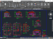 Denah dan Gambar CAD Arsitek Desain Rumah Tinggal_rumah tinggal 10×33 M
